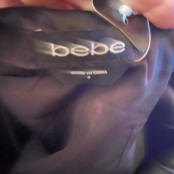 BEBE ZIPPER FRONT TAILORED PINSTRIPE BUSTIER Size 6 NWT SOLD OUT - Picture 10 of 11